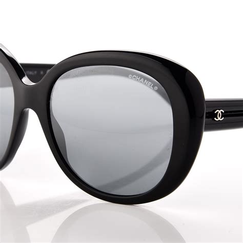 CHANEL Signature Oval Sunglasses 5312 Black 